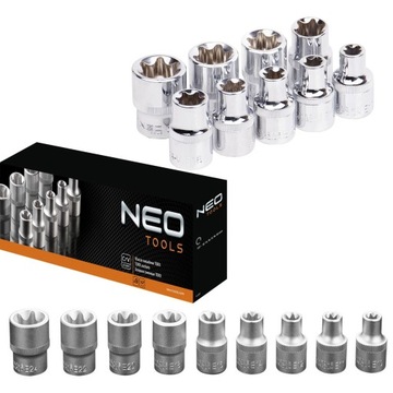 ТОРЦЕВЫЕ КЛЮЧИ NEO TORX 9 ШТ. Е10 - Е24 08-649