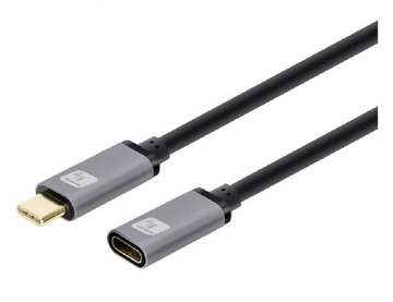 Techly Kabel Przedłużacz USB-C 3.2 Gen2 M/F 100W 5A 1m