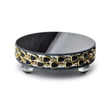 Зеркальная тарелка, зеркальный подсвечник GLAM