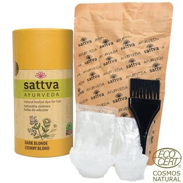 Ziołowa farba do włosów CIEMNY BLOND 150g sattva
