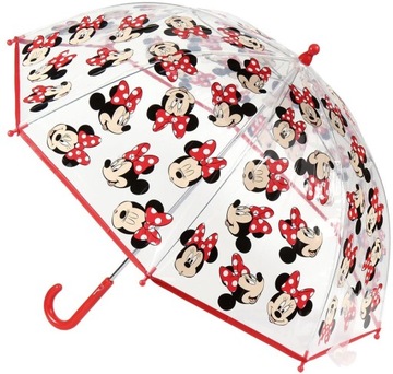 Przezroczysta parasolka z motywem Myszki Minnie