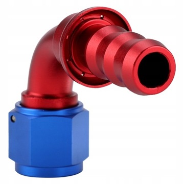 ФИТИНГ AN10 С МАСЛЯНЫМ ОХЛАЖДЕНИЕМ, КОНЕЦ 90 ГРАДУСОВ, РЯДНЫЙ, НАЖМИТЕ С ПОВОРОТНЫМ ЗАМКОМ