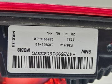 Galinis žibintas bagažinės dangtyje, kairė pusė, BMW 3 F30 F35 F31 7259916 – nuotrauka 10