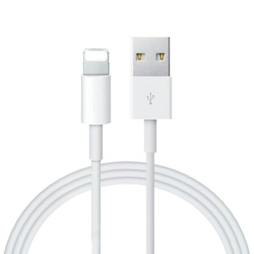Kabel do iPhone USB LIGHTNING BIAŁY HQ 1m