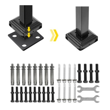 VEVOR Balustrada Schodowa 2-3 kroków Kute żelazo