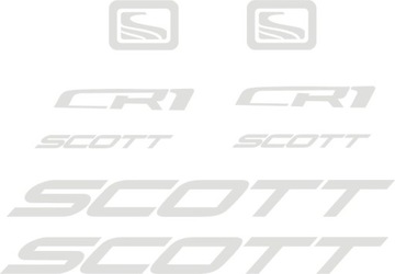 Белые наклейки SCOTT на велосипед 2-6C РАЗНЫЕ ЦВЕТА