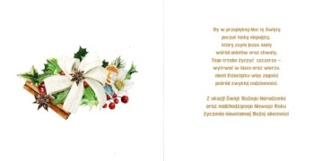 CARNET HOLY CARD BN + ENVELOPE арт.