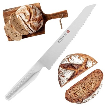 Global NI Japoński Nóż Kuchenny Do Pieczywa Chleba Bułek 56HRC 21cm GNM-09R