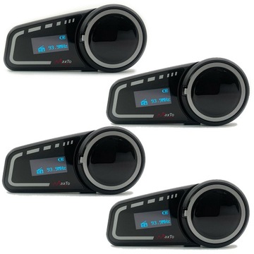 4 x Interkomy Blueooth MaxTo M2C DO 6 KASKÓW LCD