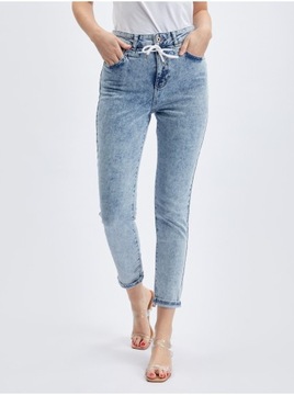 Jasnoniebieskie jeansy damskie slim fit ORSAY