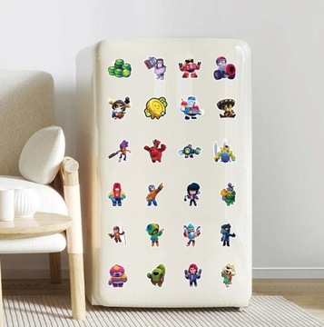 50 шт. наклейка с граффити, серия Brawl Stars, водонепроницаемая наклейка для багажа