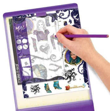 Альбом для рисования «Потомки Диснея 3»: световой стол с трассировкой модного дизайна