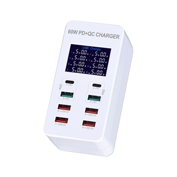 Stacja ładująca USB 60W 12A Wielofunkcyjna ładowarka USB