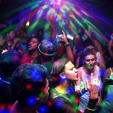 E27 ВРАЩАЮЩИЙСЯ ДИСКОШАР ЦВЕТНОЙ СВЕТОДИОДНЫЙ ДИСКОТЕЧЕСКИЙ ПРОЕКТОР RGB 3 Вт