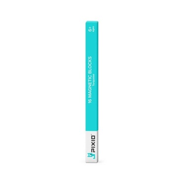 KLOCKI MAGNETYCZNE PIXIO 16 TURQUOISE COLOR TURKUS