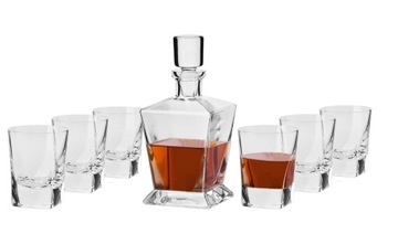Komplet do whisky Caro KROSNO zestaw karafka 750ml + 6 szklanek