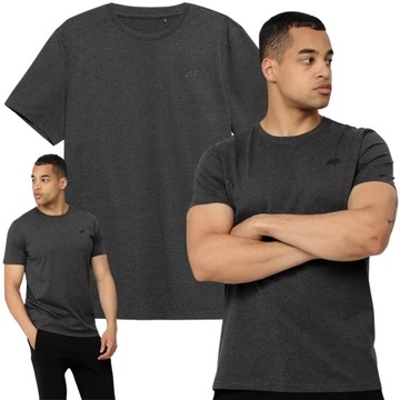 T-SHIRT SPORTOWY 4F KOSZULKA MĘSKA BAWEŁNIANA TRENINGOWA BASIC R S