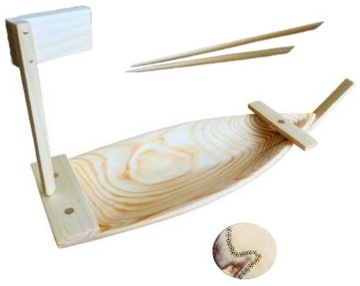 Деревянная тарелка для подачи СУШИ 40