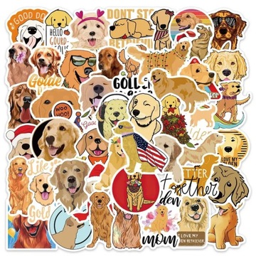 LABRADOR RETRIEVER WLEPY NAKLEJKI STICKERBOMB MIX OZDOBNE WODOODPORNE 50szt