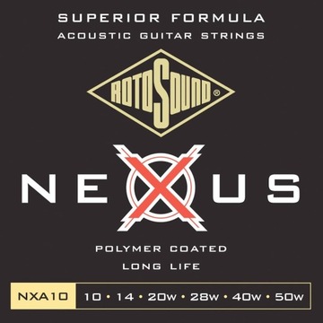 Struny do gitary akustycznej Rotosound NXA10