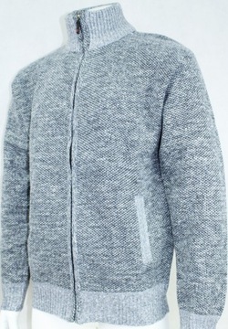 SWETER MĘSKI ROZPINANY CIEPŁY Z POLAREM XL G32