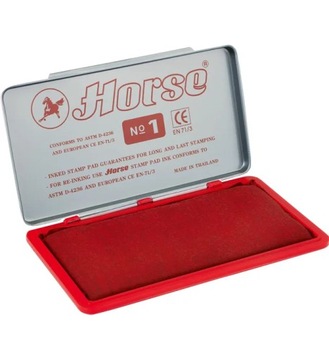 Poduszka do stempli HORSE czerwona 150x74 mm