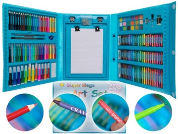 ХУДОЖЕСТВЕННЫЙ НАБОР ДЛЯ РИСОВАНИЯ, МАЛКИ 208, ЧЕМОДАН