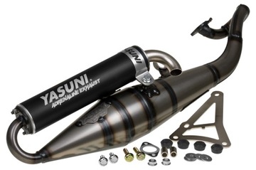 Выхлопная система Yasuni Black Aluminium Black, Minarelli лежит (E) / Aprilia Rally Sonic