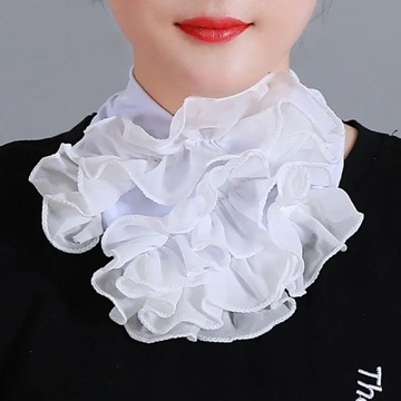 Korean Floral Chiffon Neck Guard False Collar