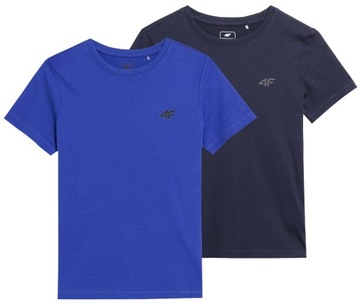KOSZULKA CHŁOPIĘCA 4F T-SHIRT DZIECIĘCY ZESTAW 2SZT. 152