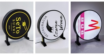 KASETON REKLAMOWY okrągły dwustronny 60cm
