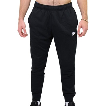 Nike spodnie dresowe męskie Sportswear Club Jogger czarny rozmiar M