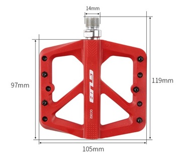 GUB GC002 нейлоновые велосипедные педали mtb, черные
