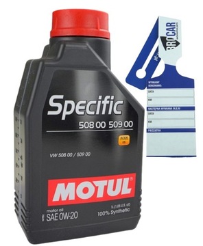 OLEJ SILNIKOWY MOTUL SPECIFIC 0W20 1L 508.00 509.00 ACEA C5