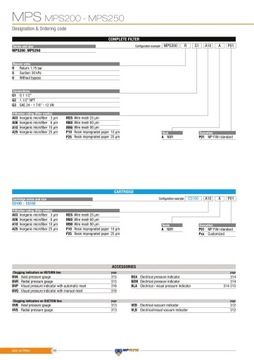 Wkład filtra CS150P25A - MP FILTRI