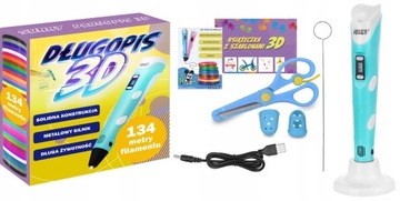 3D ШАРИКОВАЯ РУЧКА ДЛЯ 3D ПРИНТЕРА 3-ГО ПОКОЛЕНИЯ 134 МЕТРА ЦВЕТА ВСТАВКА 2023 XL