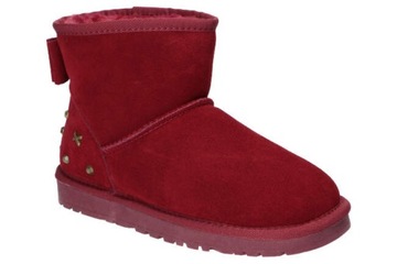 5873 ŚNIEGOWCE EMU BUTY ZIMOWE SKÓRZANE FUTRO W 41