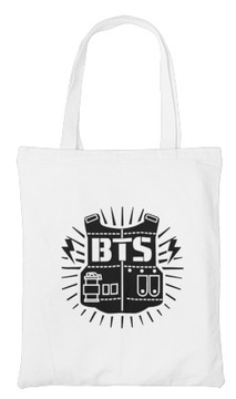 BTS Torba Gadżety KPOP BTS Army EKO Biała 6