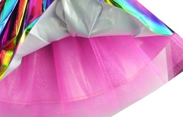 Костюм карнавальный наряд, маскировочная юбка единорога, разноцветная повязка на голову