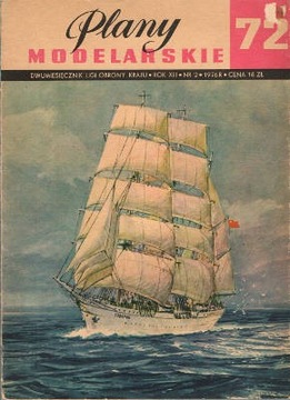 Plany modelarskie 72 NR 2 1976 Statek żaglowy Twoa