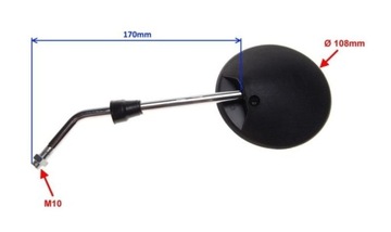 Комплект круглых зеркал М10 MZ ETZ 150 250 251 TS 350