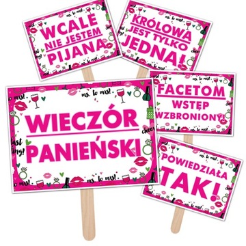 ZESTAW GADŻETY ZDJĘCIA WIECZÓR PANIEŃSKI FOTOBUDKA AKCESORIA DO ZDJĘĆ RÓŻ