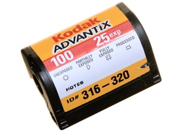 Проявка пленки BW Pocket 110/24 цветная и цветная APS