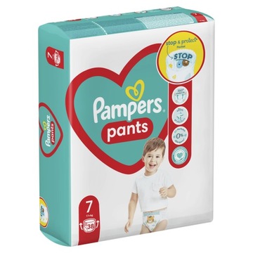 Pampers Трусики 7 38 шт. 17+ кг Подгузники.