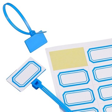 Красочные кабельные этикетки 100 нейлоновых полос 100 шт.