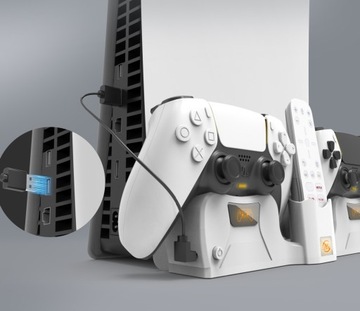 Настенная вешалка + зарядное устройство 2 в 1 для Sony PlayStation 5 PS5