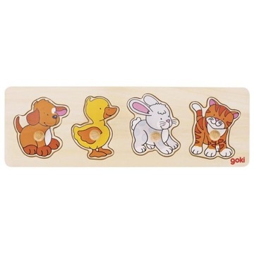 Puzzle dla najmłodszych z uchwytami PIESEK ! GOKI