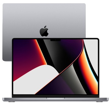 Laptop Apple MacBook Pro 14' M1 | 16 / 1TB | Bateria 100% | Szary