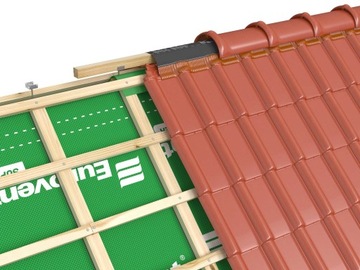 Гребень под рукой под gąsior 310 мм x 5m ral 7021 Евровиент -рулон Экко антрацит