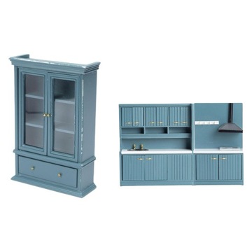 2szt 1:12 Dollhouse Mini Miniaturowe drewnian